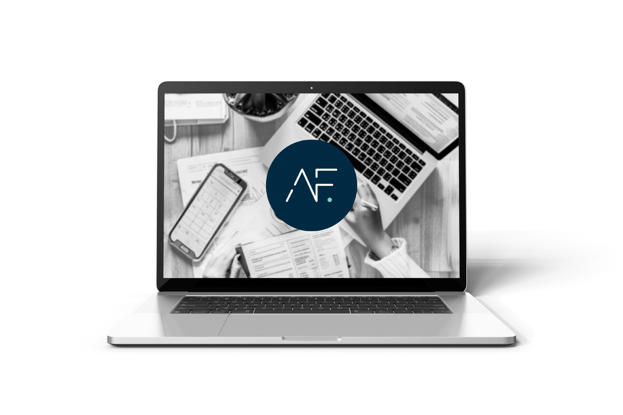 Computer with logo