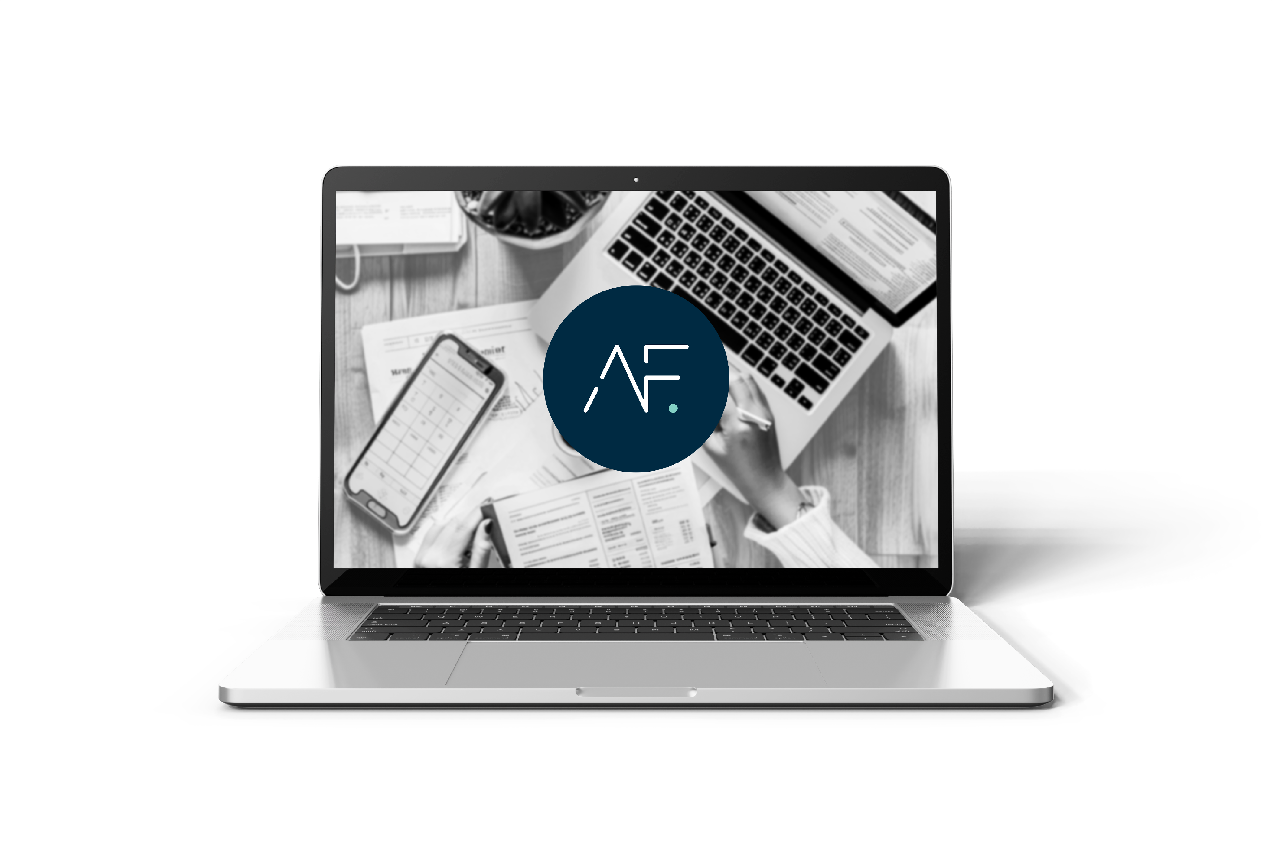 Computer with logo