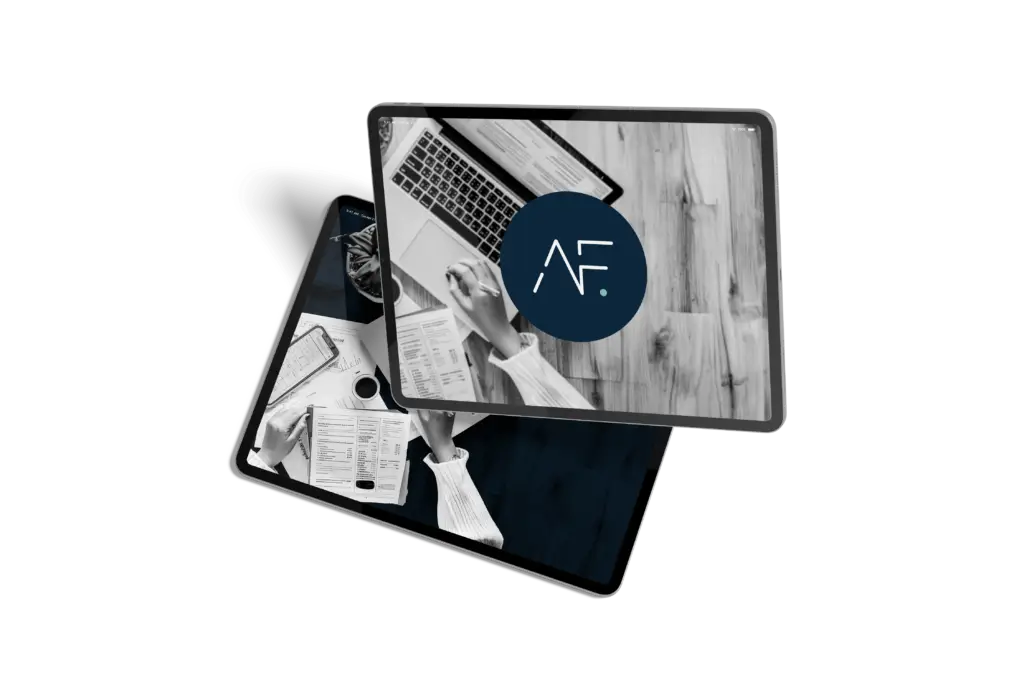 ipad with logo